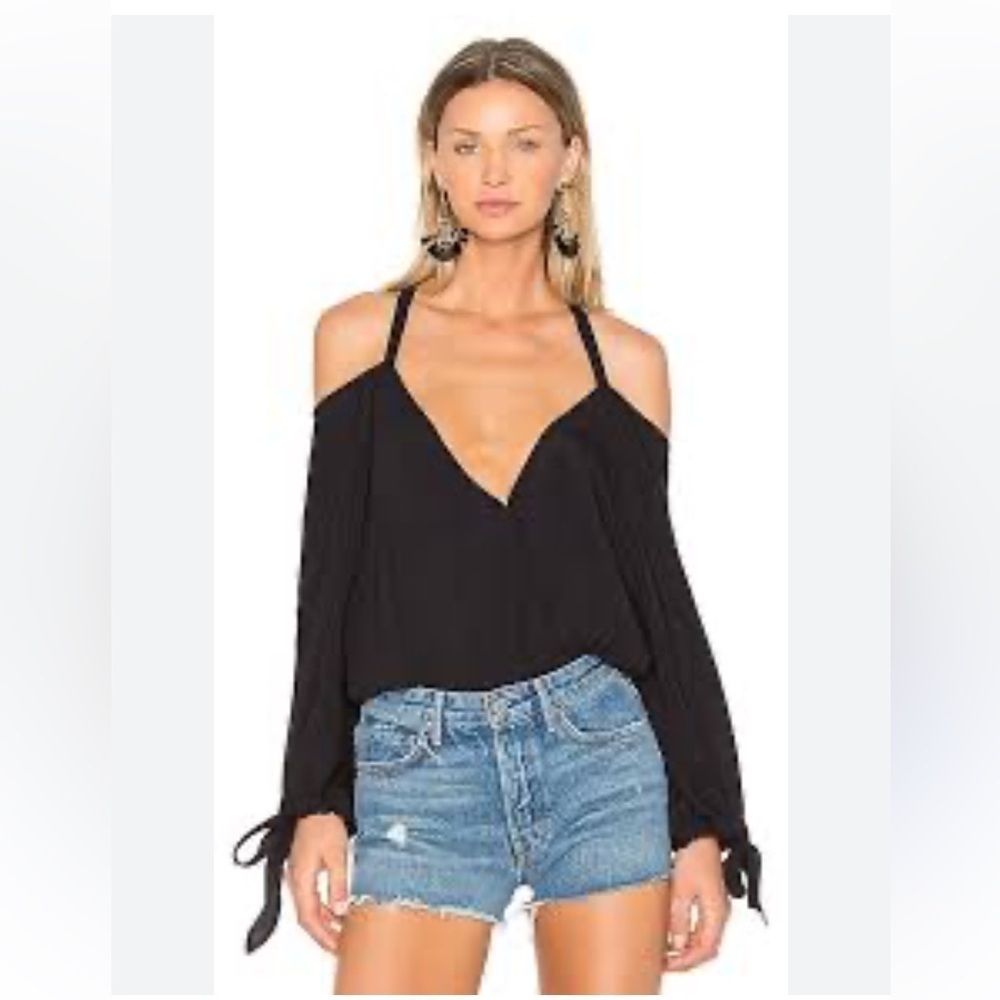 For Love & Lemons Buenos Noches Bodysuit Noir Size S
